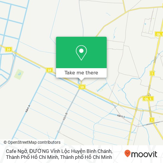 Bản đồ Cafe Ngỡ, ĐƯỜNG Vĩnh Lộc Huyện Bình Chánh, Thành Phố Hồ Chí Minh