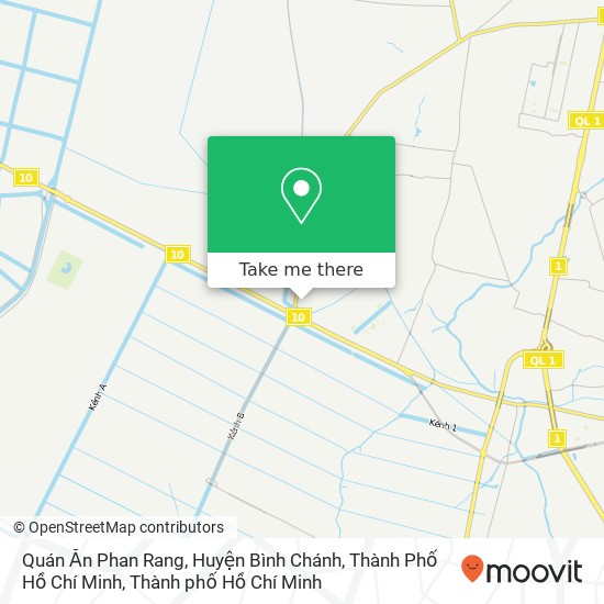 Bản đồ Quán Ăn Phan Rang, Huyện Bình Chánh, Thành Phố Hồ Chí Minh