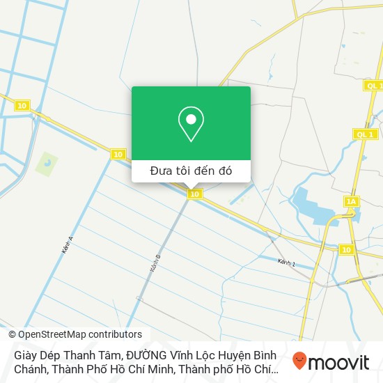 Bản đồ Giày Dép Thanh Tâm, ĐƯỜNG Vĩnh Lộc Huyện Bình Chánh, Thành Phố Hồ Chí Minh