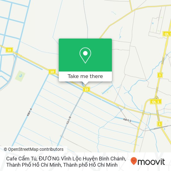 Bản đồ Cafe Cẩm Tú, ĐƯỜNG Vĩnh Lộc Huyện Bình Chánh, Thành Phố Hồ Chí Minh