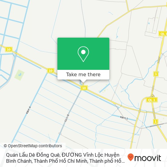 Bản đồ Quán Lẩu Dê Đồng Quê, ĐƯỜNG Vĩnh Lộc Huyện Bình Chánh, Thành Phố Hồ Chí Minh