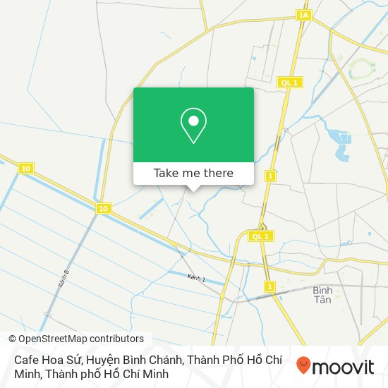 Bản đồ Cafe Hoa Sứ, Huyện Bình Chánh, Thành Phố Hồ Chí Minh