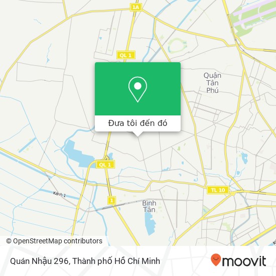 Bản đồ Quán Nhậu 296, ĐƯỜNG Mã Lò Quận Bình Tân, Thành Phố Hồ Chí Minh