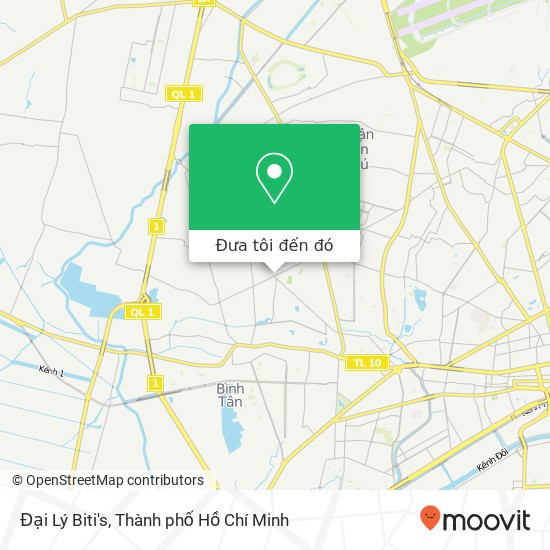 Bản đồ Đại Lý Biti's, ĐƯỜNG Thoại Ngọc Hầu Quận Bình Tân, Thành Phố Hồ Chí Minh