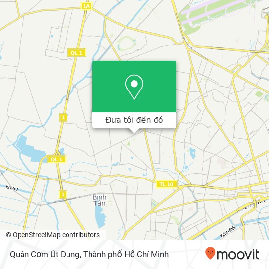 Bản đồ Quán Cơm Út Dung, Hương Lộ 2 Quận Bình Tân, Thành Phố Hồ Chí Minh