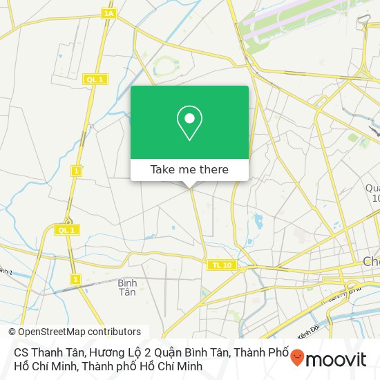 Bản đồ CS Thanh Tân, Hương Lộ 2 Quận Bình Tân, Thành Phố Hồ Chí Minh