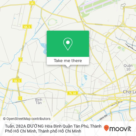 Bản đồ Tuấn, 282A ĐƯỜNG Hòa Bình Quận Tân Phú, Thành Phố Hồ Chí Minh