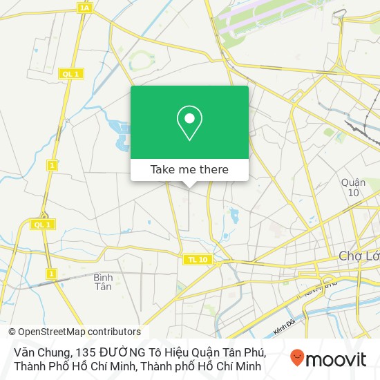 Bản đồ Văn Chung, 135 ĐƯỜNG Tô Hiệu Quận Tân Phú, Thành Phố Hồ Chí Minh