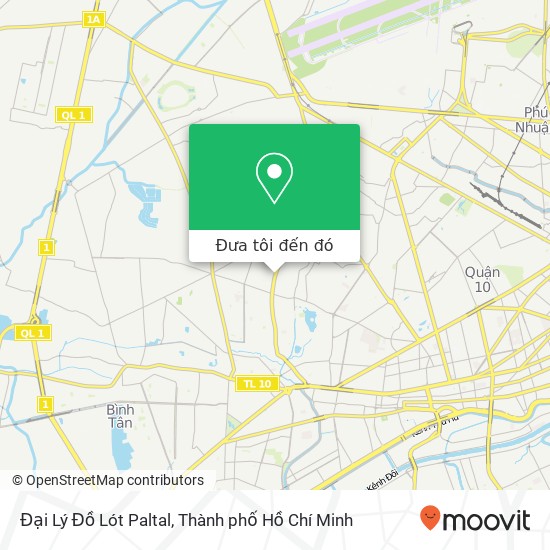 Bản đồ Đại Lý Đồ Lót Paltal, 371 ĐƯỜNG Lũy Bán Bích Quận Tân Phú, Thành Phố Hồ Chí Minh