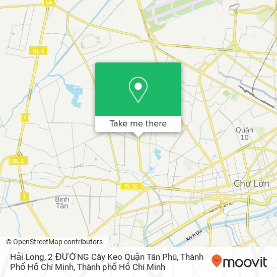 Bản đồ Hải Long, 2 ĐƯỜNG Cây Keo Quận Tân Phú, Thành Phố Hồ Chí Minh