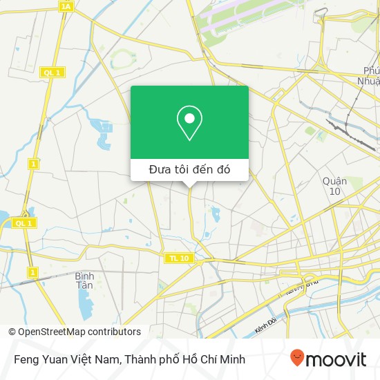 Bản đồ Feng Yuan Việt Nam, 291 ĐƯỜNG Lũy Bán Bích Quận Tân Phú, Thành Phố Hồ Chí Minh