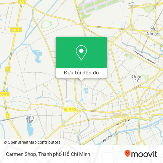 Bản đồ Carmen Shop, ĐƯỜNG Kênh Tân Hóa Quận Tân Phú, Thành Phố Hồ Chí Minh