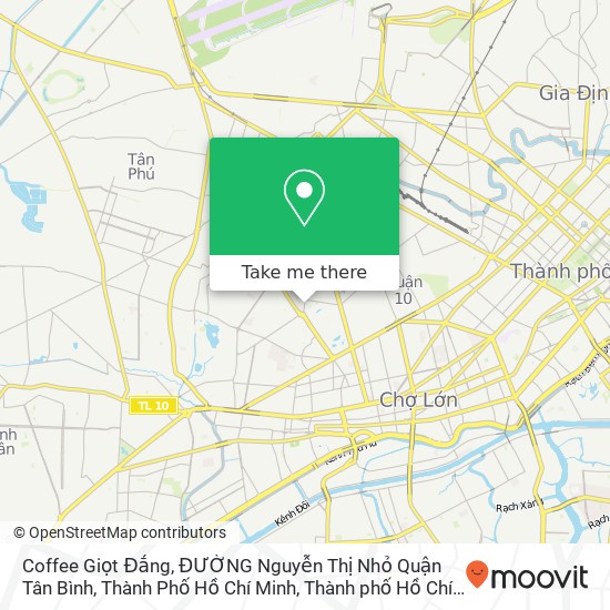 Bản đồ Coffee Giọt Đắng, ĐƯỜNG Nguyễn Thị Nhỏ Quận Tân Bình, Thành Phố Hồ Chí Minh