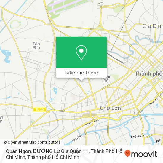 Bản đồ Quán Ngon, ĐƯỜNG Lữ Gia Quận 11, Thành Phố Hồ Chí Minh