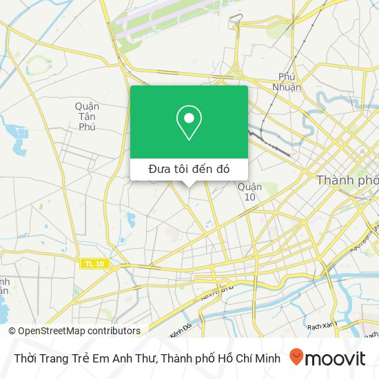 Bản đồ Thời Trang Trẻ Em Anh Thư, 205 ĐƯỜNG Nguyễn Thị Nhỏ Quận Tân Bình, Thành Phố Hồ Chí Minh