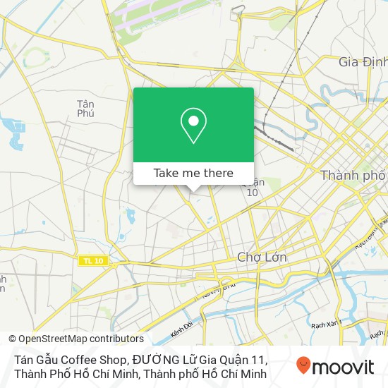 Bản đồ Tán Gẫu Coffee Shop, ĐƯỜNG Lữ Gia Quận 11, Thành Phố Hồ Chí Minh