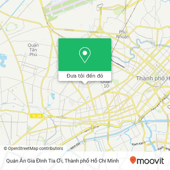 Bản đồ Quán Ăn Gia Đình Tía Ơi, HẺM 28 Lữ Gia Quận 11, Thành Phố Hồ Chí Minh