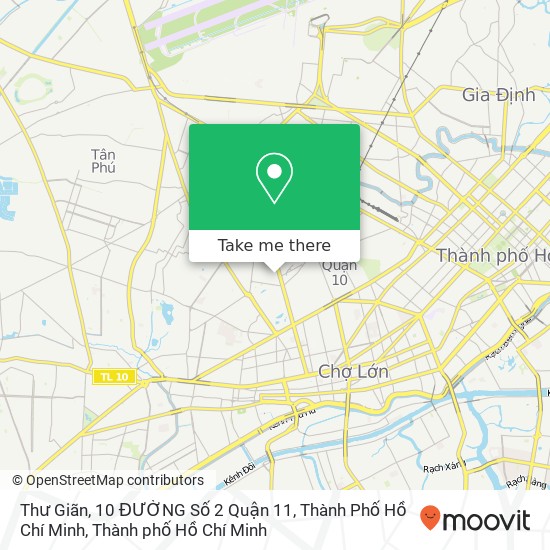 Bản đồ Thư Giãn, 10 ĐƯỜNG Số 2 Quận 11, Thành Phố Hồ Chí Minh