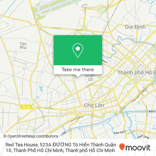 Bản đồ Red Tea House, 523A ĐƯỜNG Tô Hiến Thành Quận 10, Thành Phố Hồ Chí Minh
