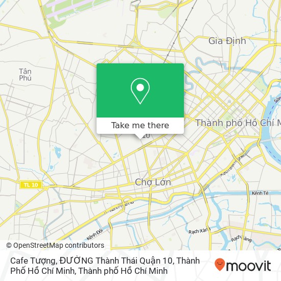 Bản đồ Cafe Tượng, ĐƯỜNG Thành Thái Quận 10, Thành Phố Hồ Chí Minh