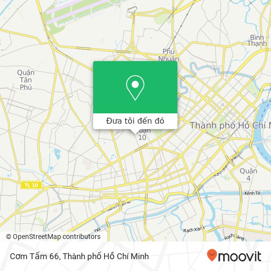 Bản đồ Cơm Tấm 66, 66 ĐƯỜNG Thành Thái Quận 10, Thành Phố Hồ Chí Minh