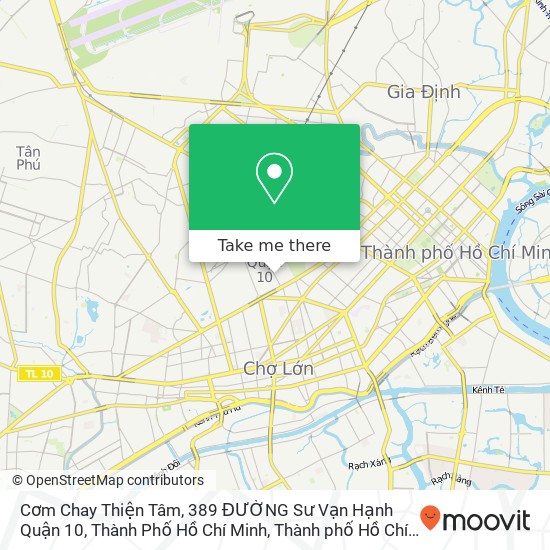 Bản đồ Cơm Chay Thiện Tâm, 389 ĐƯỜNG Sư Vạn Hạnh Quận 10, Thành Phố Hồ Chí Minh