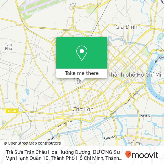 Bản đồ Trà Sữa Trân Châu Hoa Hướng Dương, ĐƯỜNG Sư Vạn Hạnh Quận 10, Thành Phố Hồ Chí Minh