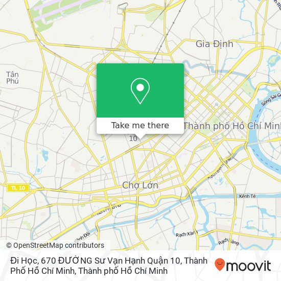 Bản đồ Đi Học, 670 ĐƯỜNG Sư Vạn Hạnh Quận 10, Thành Phố Hồ Chí Minh