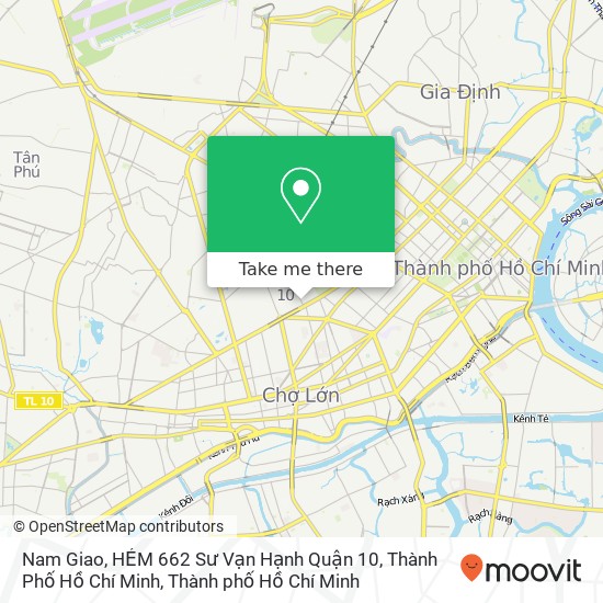 Bản đồ Nam Giao, HẺM 662 Sư Vạn Hạnh Quận 10, Thành Phố Hồ Chí Minh