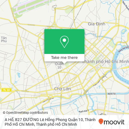 Bản đồ A Hổ, 827 ĐƯỜNG Lê Hồng Phong Quận 10, Thành Phố Hồ Chí Minh