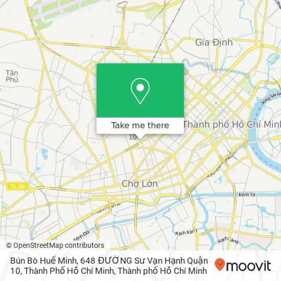 Bản đồ Bún Bò Huế Minh, 648 ĐƯỜNG Sư Vạn Hạnh Quận 10, Thành Phố Hồ Chí Minh