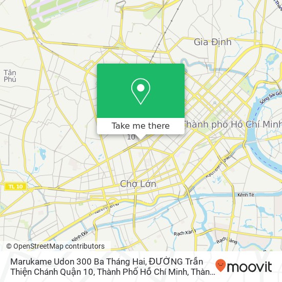 Bản đồ Marukame Udon 300 Ba Tháng Hai, ĐƯỜNG Trần Thiện Chánh Quận 10, Thành Phố Hồ Chí Minh