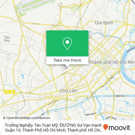 Bản đồ Trường Nghiệp Tân Toàn Mỹ, ĐƯỜNG Sư Vạn Hạnh Quận 10, Thành Phố Hồ Chí Minh