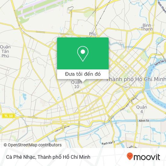 Bản đồ Cà Phê Nhạc, 831 ĐƯỜNG Lê Hồng Phong Quận 10, Thành Phố Hồ Chí Minh