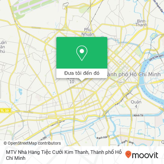 Bản đồ MTV Nhà Hàng Tiệc Cưới Kim Thanh, ĐƯỜNG 3 Tháng 2 Quận 10, Thành Phố Hồ Chí Minh
