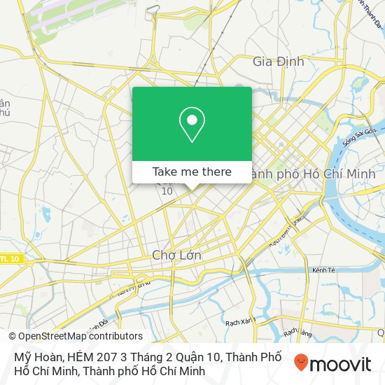 Bản đồ Mỹ Hoàn, HẺM 207 3 Tháng 2 Quận 10, Thành Phố Hồ Chí Minh