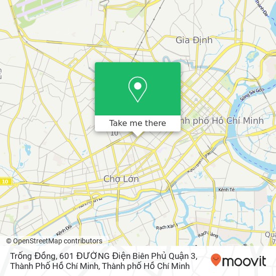 Bản đồ Trống Đồng, 601 ĐƯỜNG Điện Biên Phủ Quận 3, Thành Phố Hồ Chí Minh