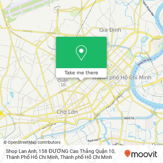 Bản đồ Shop Lan Anh, 158 ĐƯỜNG Cao Thắng Quận 10, Thành Phố Hồ Chí Minh
