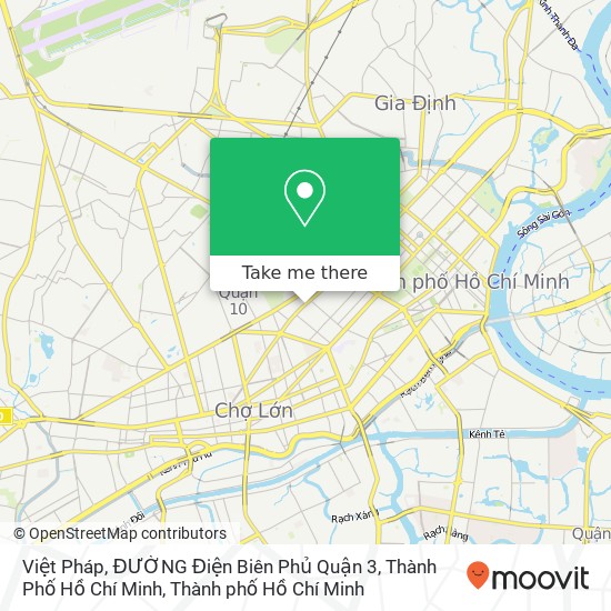 Bản đồ Việt Pháp, ĐƯỜNG Điện Biên Phủ Quận 3, Thành Phố Hồ Chí Minh