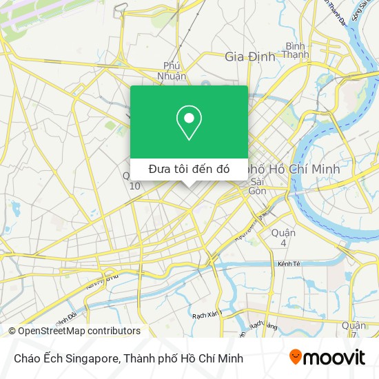 Bản đồ Cháo Ếch Singapore