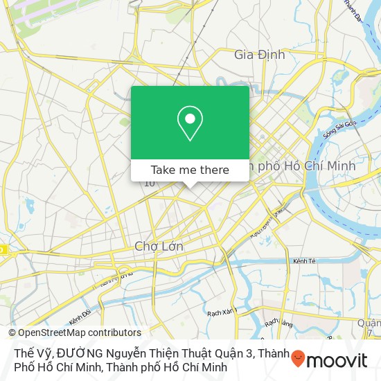 Bản đồ Thế Vỹ, ĐƯỜNG Nguyễn Thiện Thuật Quận 3, Thành Phố Hồ Chí Minh