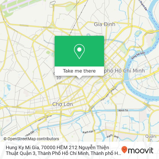 Bản đồ Hung Ky Mi Gia, 70000 HẺM 212 Nguyễn Thiện Thuật Quận 3, Thành Phố Hồ Chí Minh