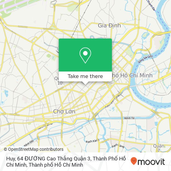 Bản đồ Huy, 64 ĐƯỜNG Cao Thắng Quận 3, Thành Phố Hồ Chí Minh