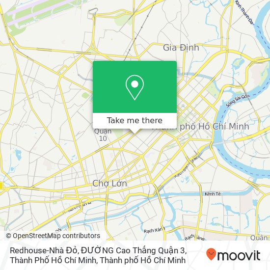 Bản đồ Redhouse-Nhà Đỏ, ĐƯỜNG Cao Thắng Quận 3, Thành Phố Hồ Chí Minh