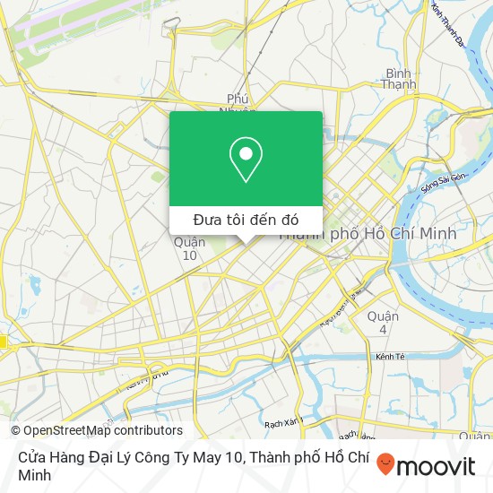 Bản đồ Cửa Hàng Đại Lý Công Ty May 10, 148 ĐƯỜNG Cao Thắng Quận 10, Thành Phố Hồ Chí Minh