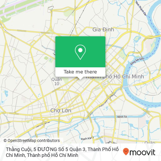 Bản đồ Thằng Cuội, 5 ĐƯỜNG Số 5 Quận 3, Thành Phố Hồ Chí Minh