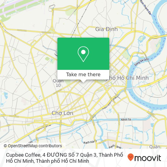 Bản đồ Cupbee Coffee, 4 ĐƯỜNG Số 7 Quận 3, Thành Phố Hồ Chí Minh