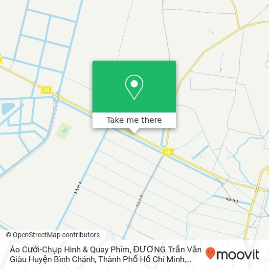 Bản đồ Áo Cưới-Chụp Hình & Quay Phim, ĐƯỜNG Trần Văn Giàu Huyện Bình Chánh, Thành Phố Hồ Chí Minh