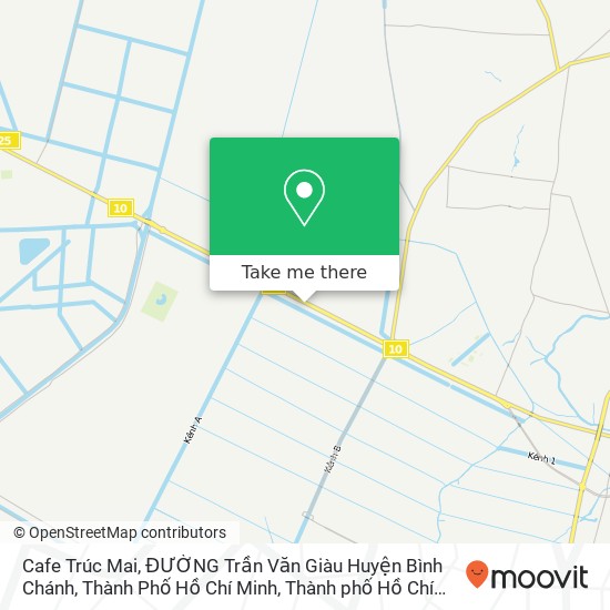 Bản đồ Cafe Trúc Mai, ĐƯỜNG Trần Văn Giàu Huyện Bình Chánh, Thành Phố Hồ Chí Minh