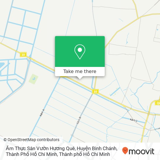 Bản đồ Ẩm Thực Sân Vườn Hương Quê, Huyện Bình Chánh, Thành Phố Hồ Chí Minh